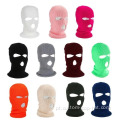 Balaclava de tricô de três buracos